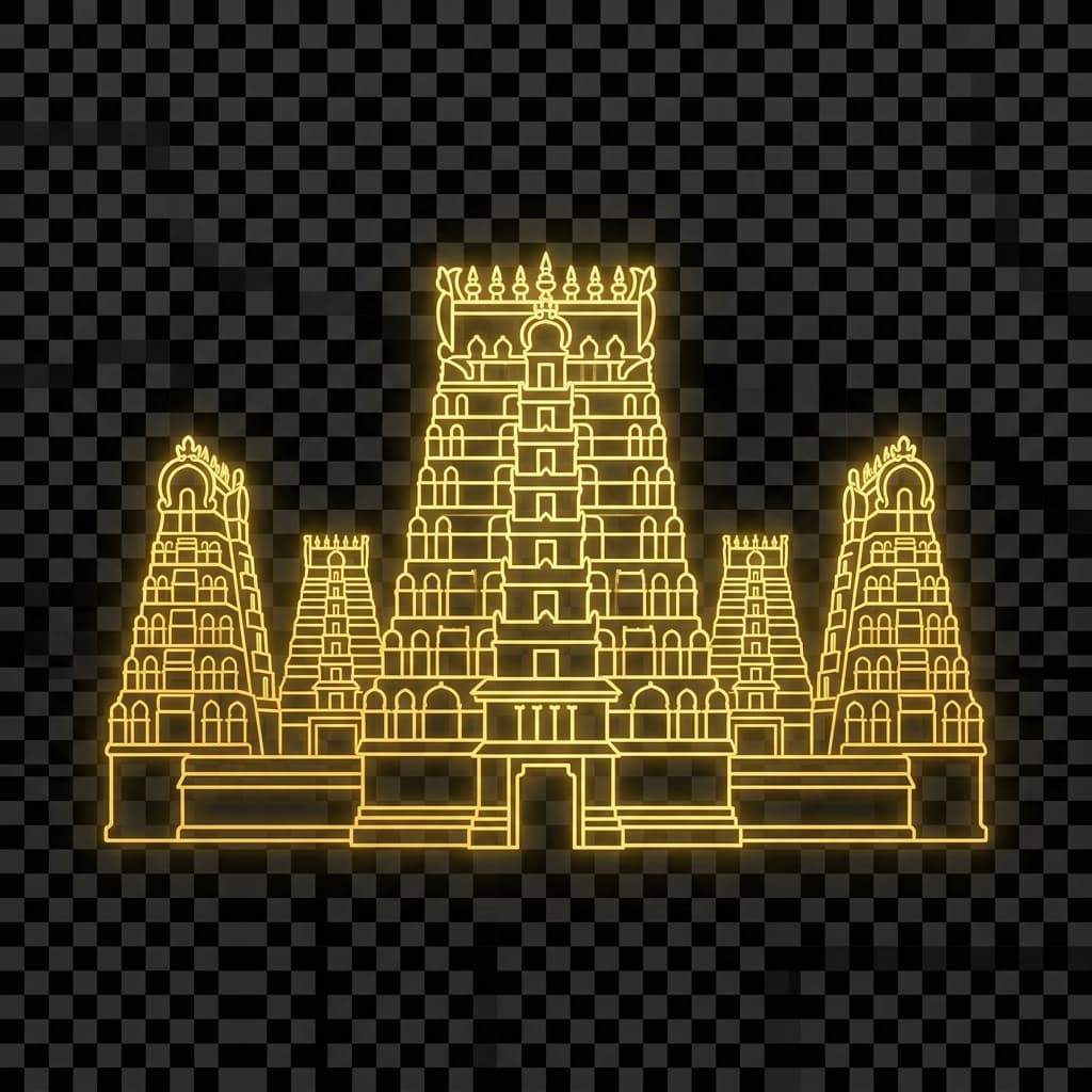 Madurai Meenakshi Temple skyline backdrop